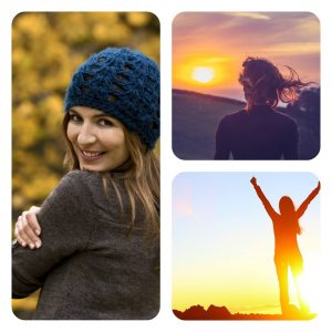 collage-fall-woman-running-sunset